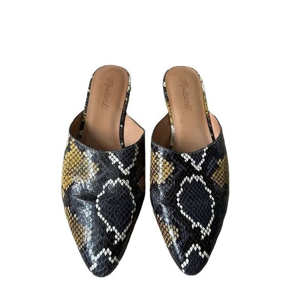 Madewell The Remi Mule in Snake Embossed Leather size 8 - Picture 3 of 8